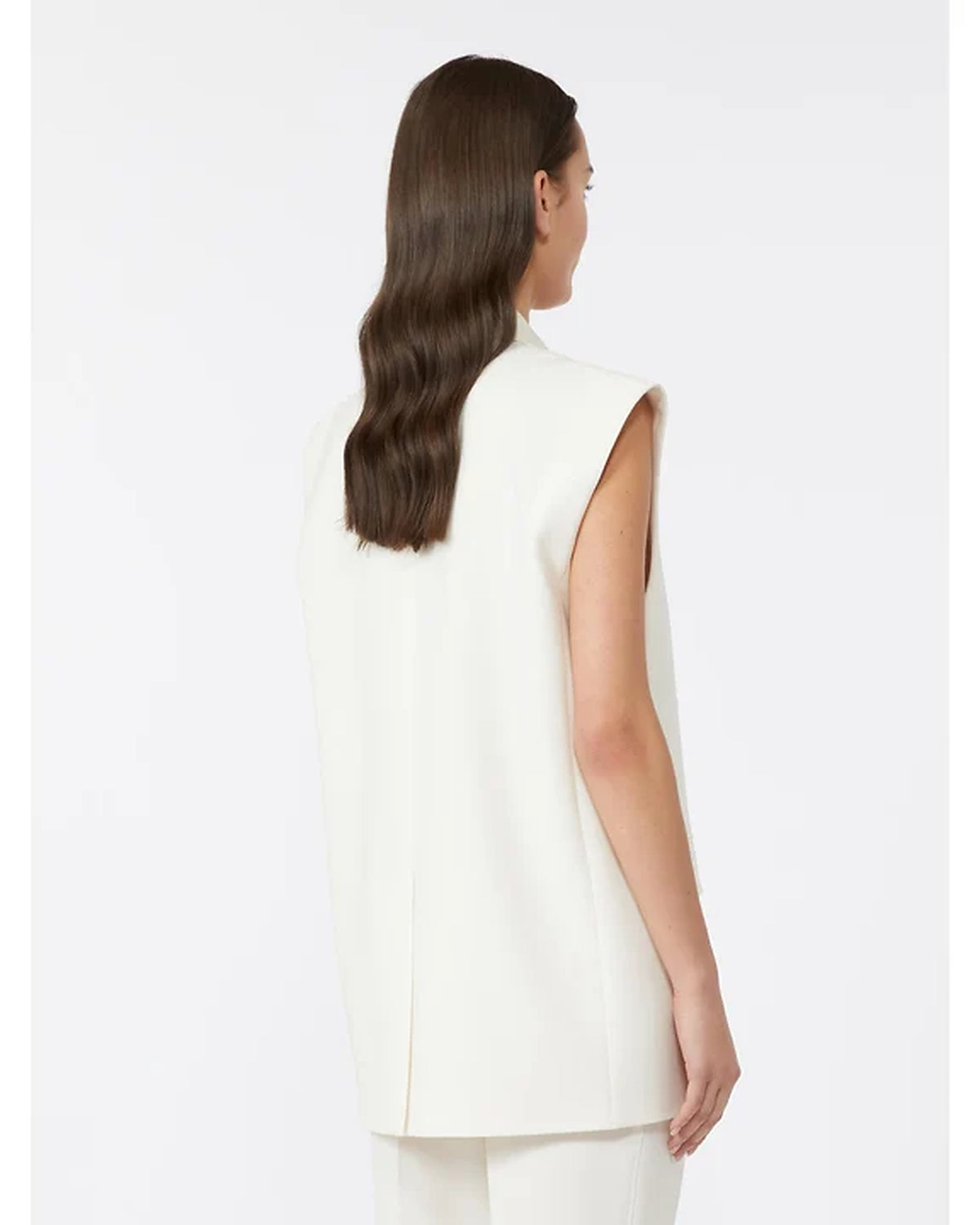 Pomez Cady Vest In Ivory by Max Mara - view 2