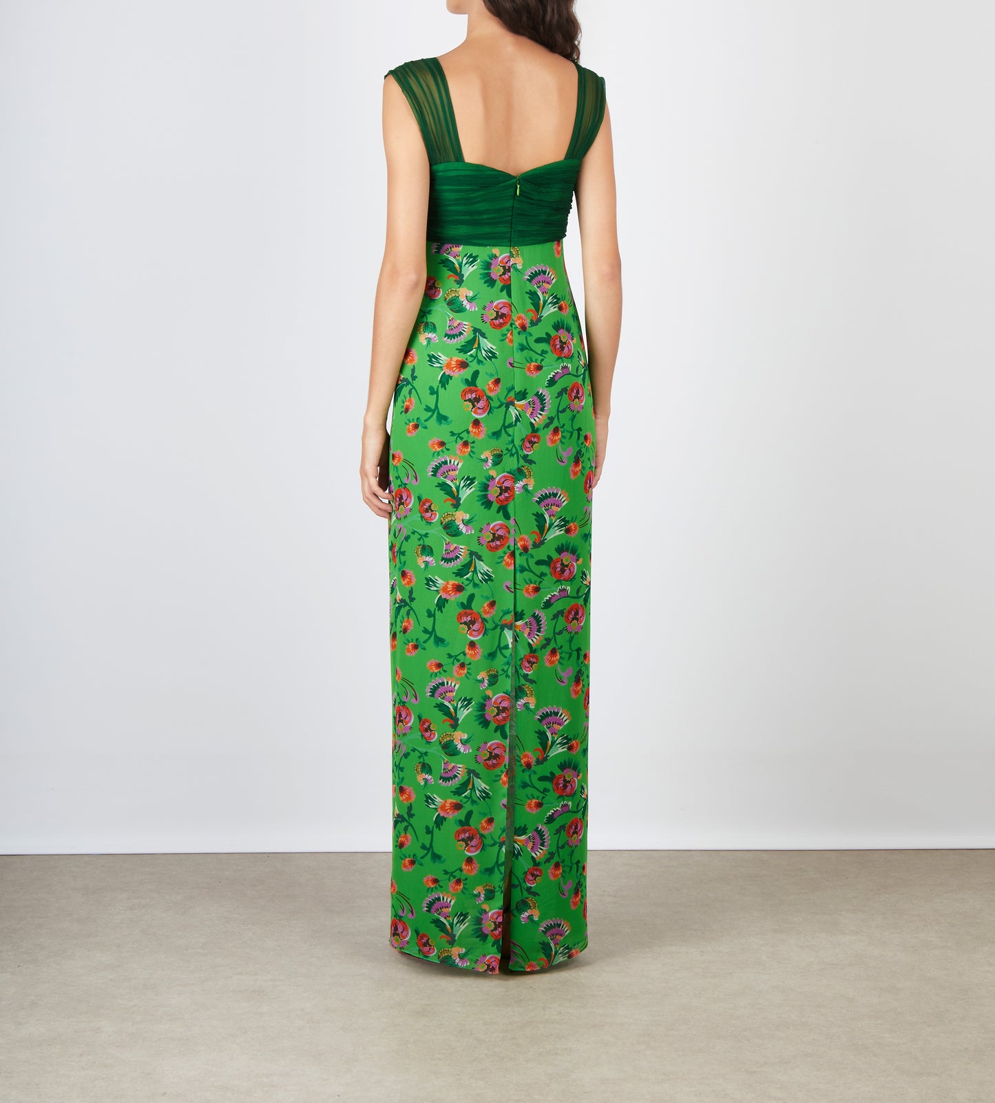 CHANI LONG DRESS SAFFIER APPLE/VERDIAN