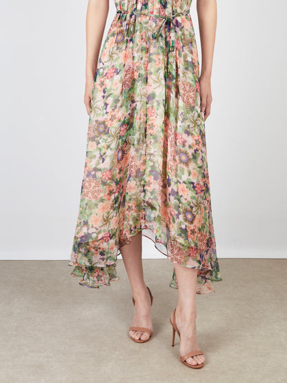 IRIS RUFFLE DRESS ROSETTE MEADOW