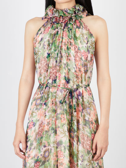 IRIS RUFFLE DRESS ROSETTE MEADOW