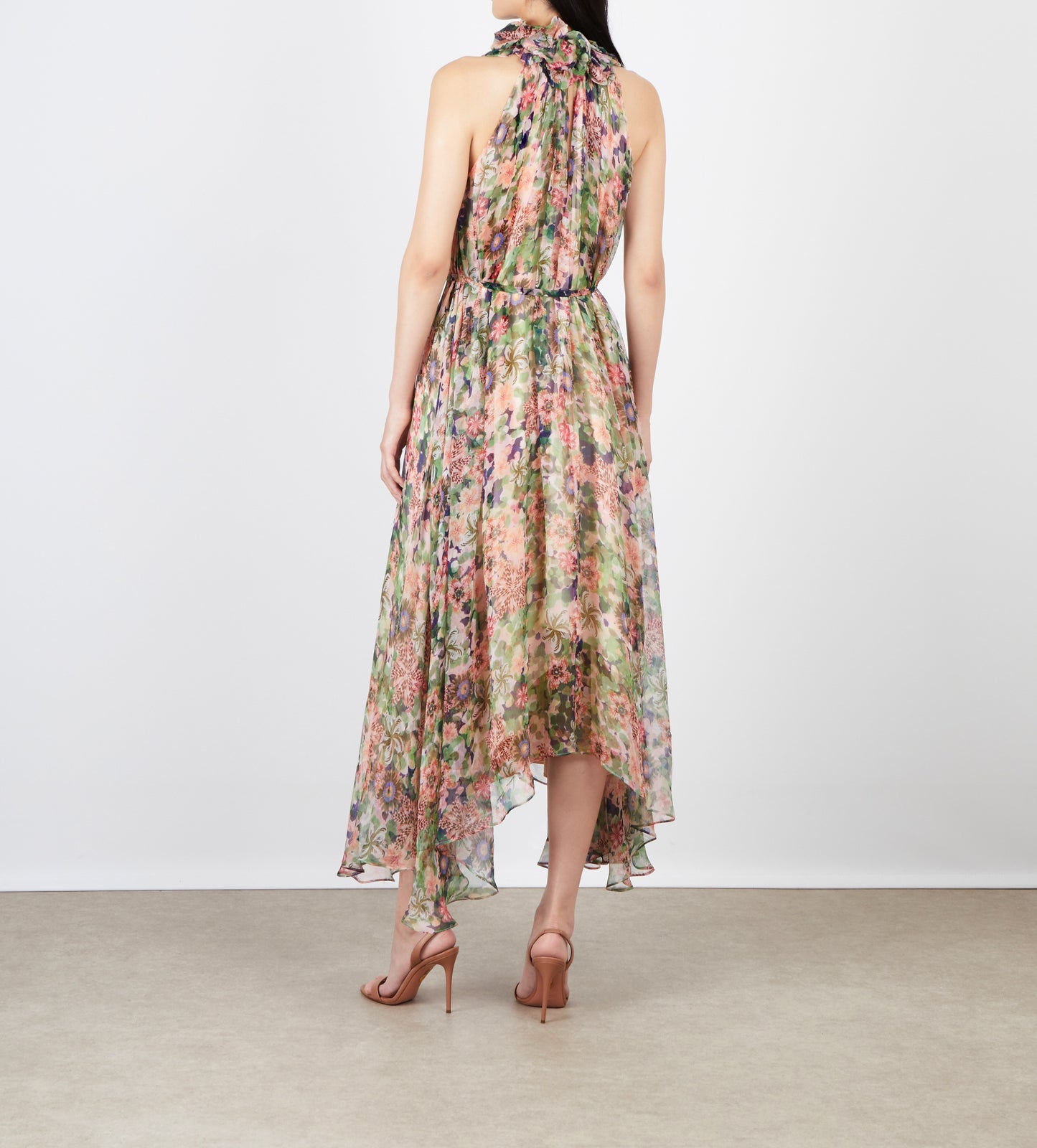 IRIS RUFFLE DRESS ROSETTE MEADOW