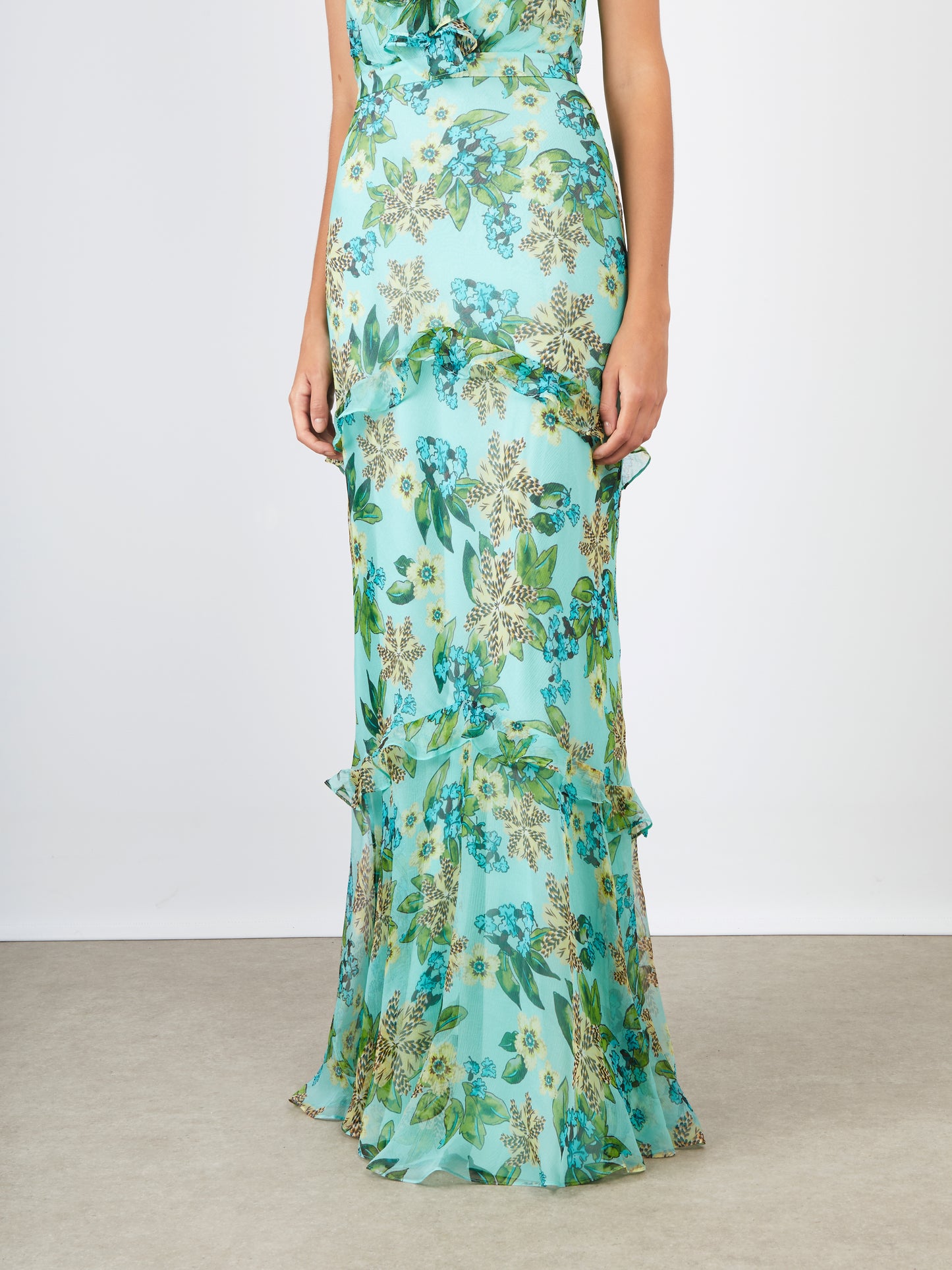 RITA DRESS FIORI MINT