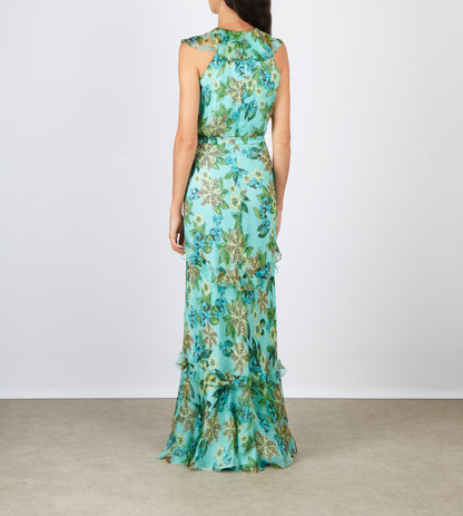 RITA DRESS FIORI MINT