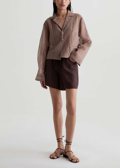 Century Cinched Short In Oak Barrel by AG Jeans - view 1