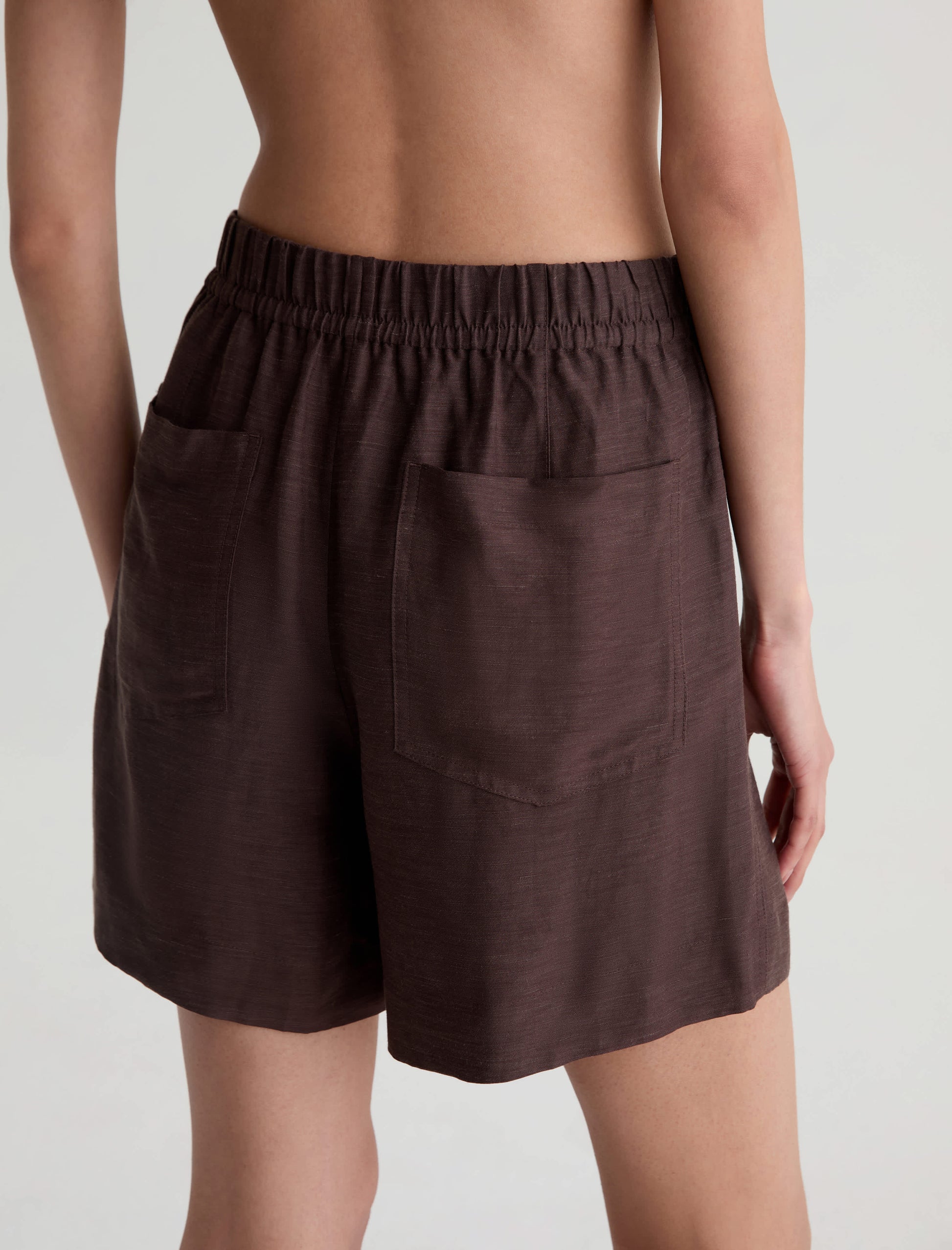Century Cinched Short In Oak Barrel by AG Jeans - view 7