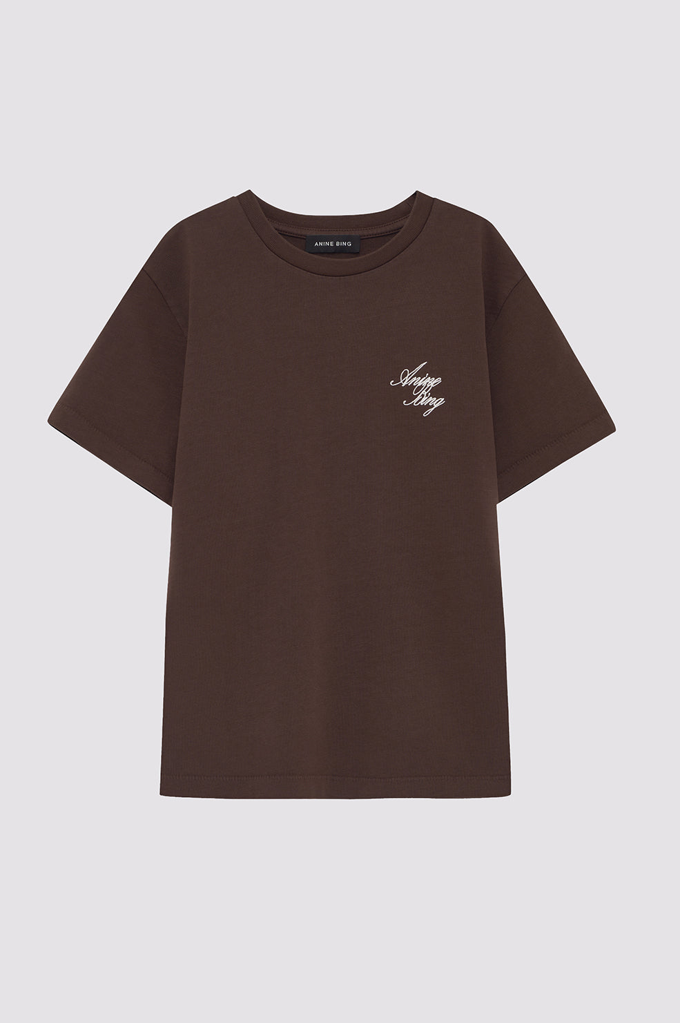 SHELLEY TEE MONOGRAM - CHOCOLATE BROWN
