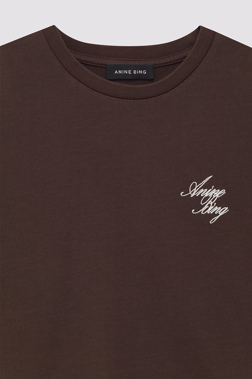 SHELLEY TEE MONOGRAM - CHOCOLATE BROWN