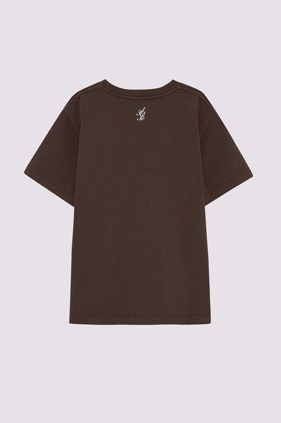 SHELLEY TEE MONOGRAM - CHOCOLATE BROWN
