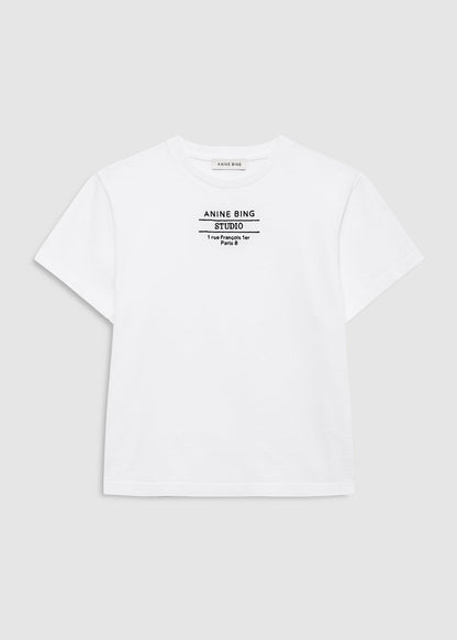 SHELLEY TEE STUDIO IN WHITE