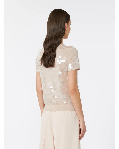 Saio Virgin Wool Knit In Pink by Max Mara - view 2