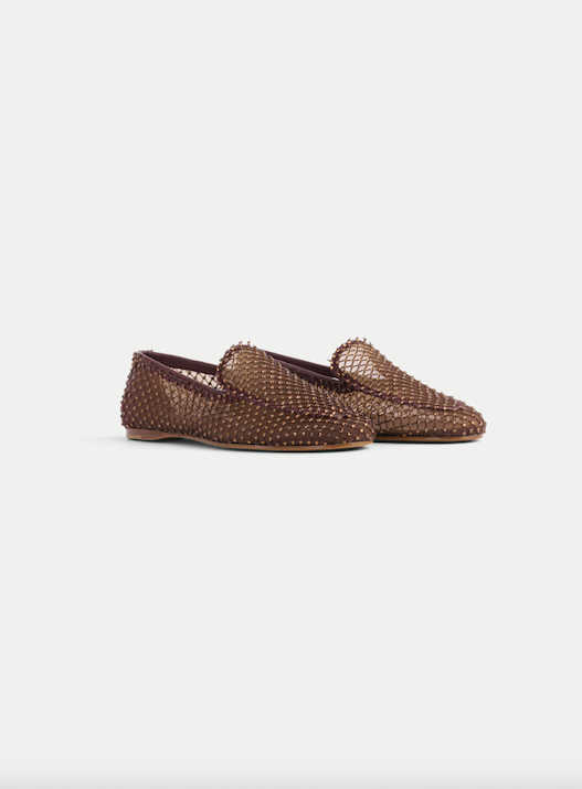 CHOCOLAT MESH STRASS LOAFER