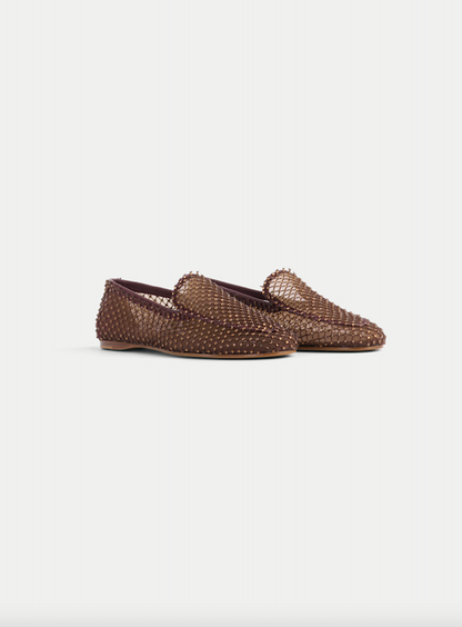 CHOCOLAT MESH STRASS LOAFER