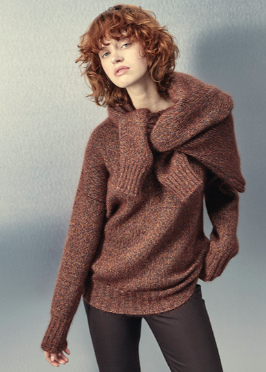 MOCK NECK KNIT