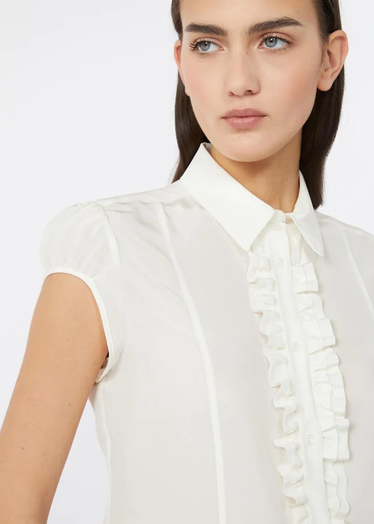 Skipper Silk Shirt In Ivory by Max Mara - view 1