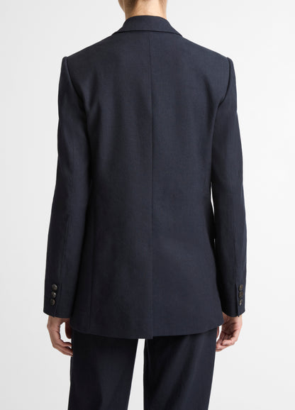 LINEN SINGLE BREASTED BLAZER COASTAL
