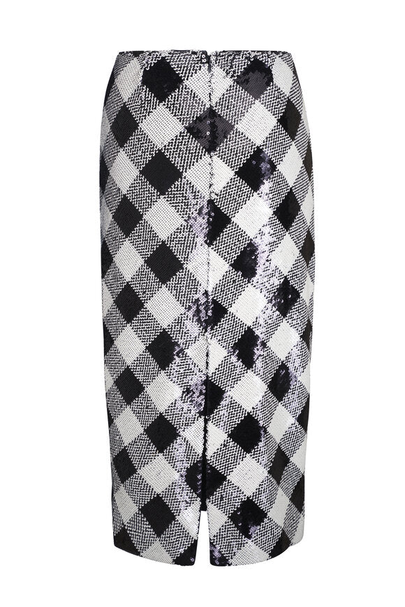 ALLORA SEQUIN CHECK SKIRT
