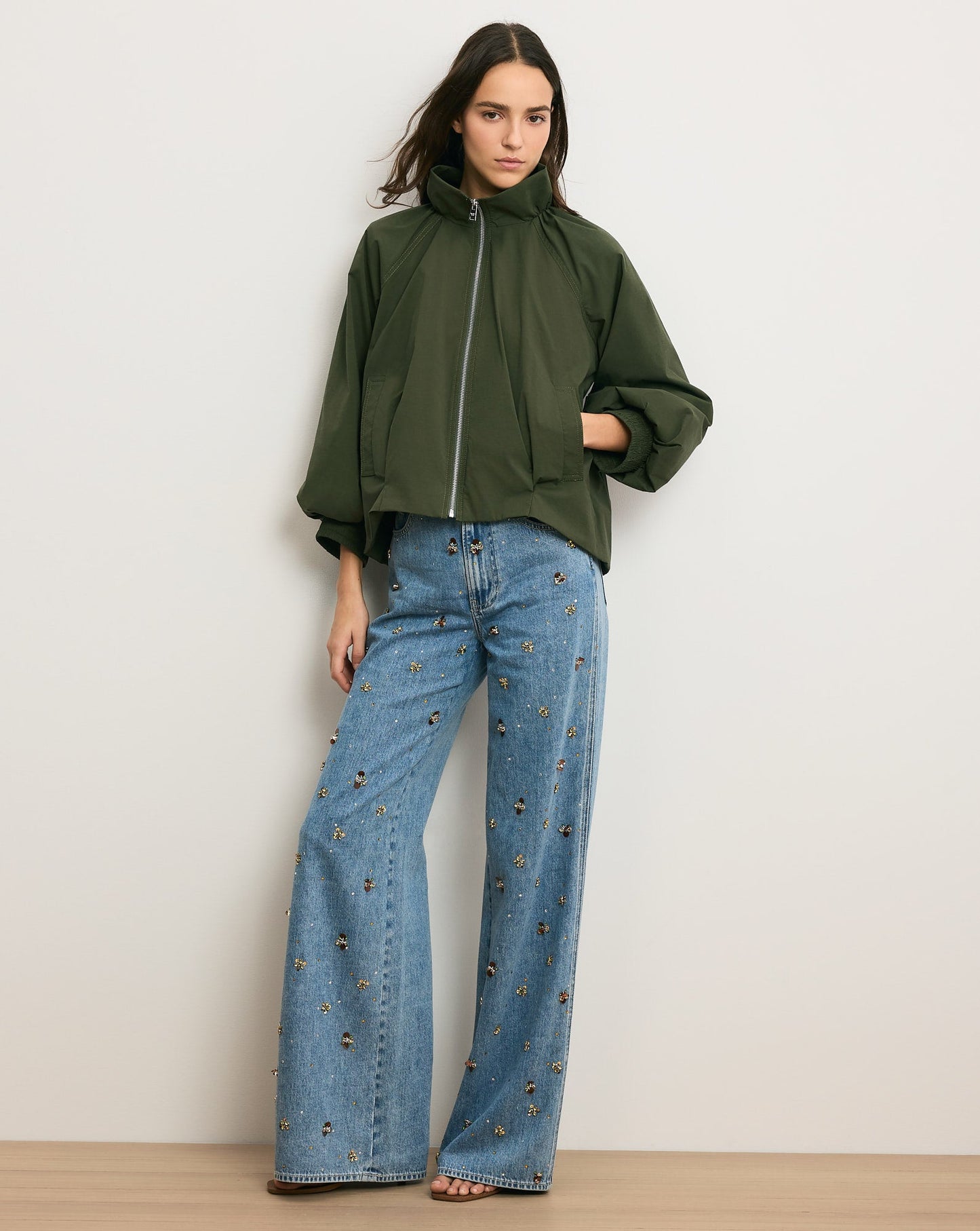 Circe Bubble Jacket in Army
