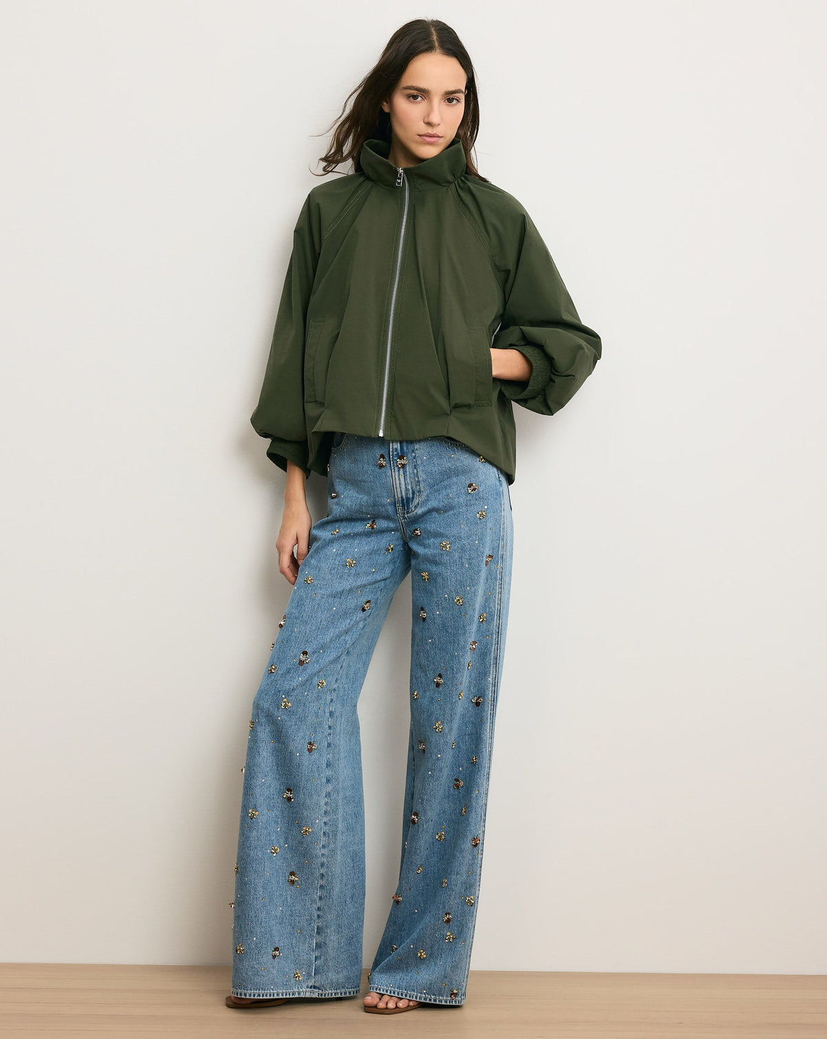 Circe Bubble Jacket in Army