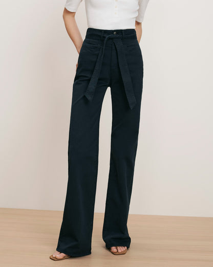 Rosanna Corset Wide Leg Pant in Navy