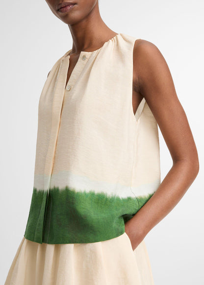 Dip Dye A-Line Sleeveless Top by Vince - view 1