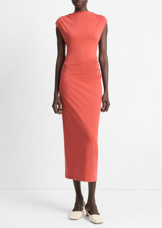 COWL NECK MUSCLE TEE DRESS