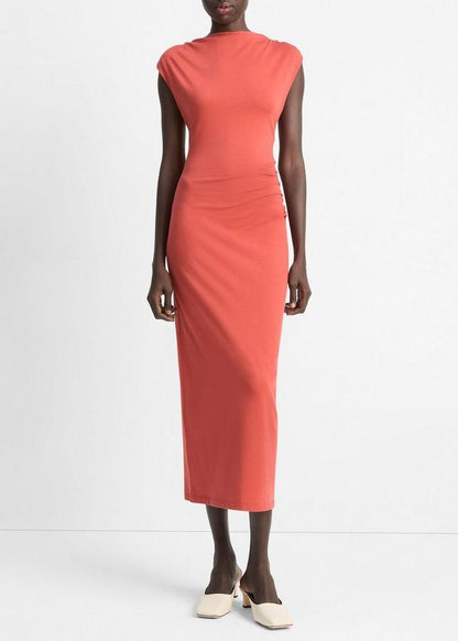 COWL NECK MUSCLE TEE DRESS