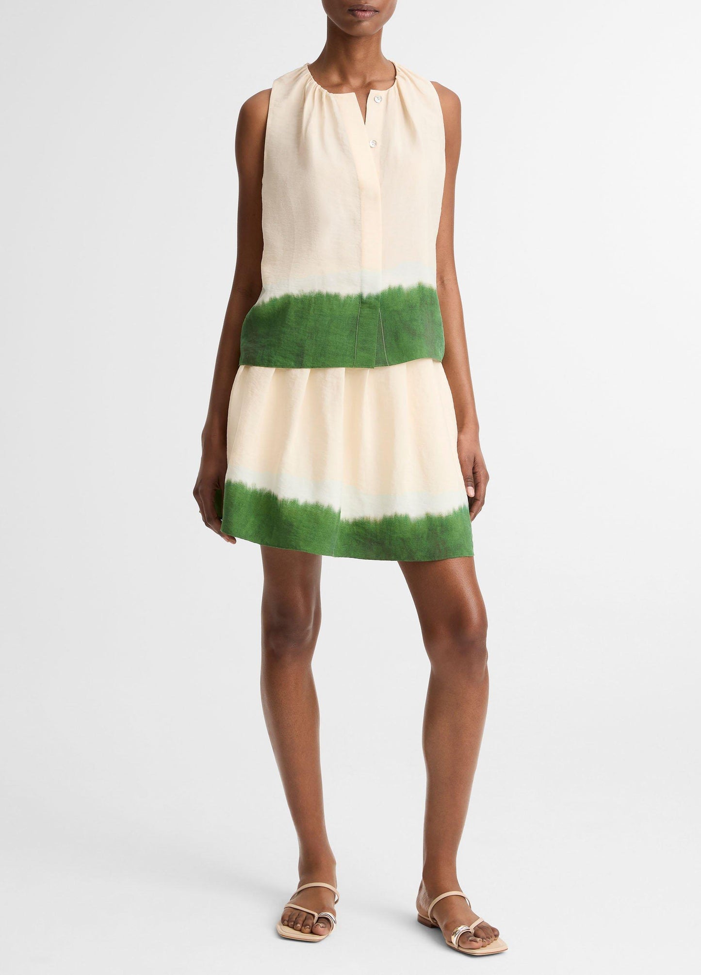 Dip Dye A-Line Sleeveless Top by Vince - view 4