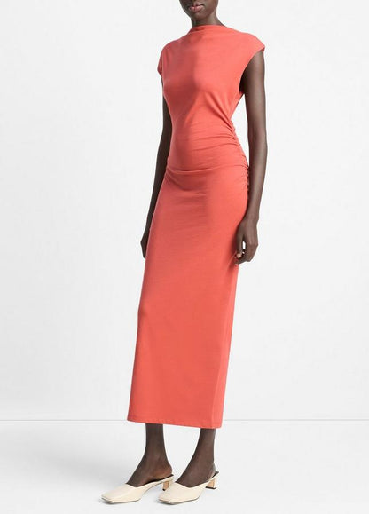 COWL NECK MUSCLE TEE DRESS