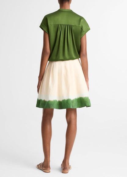 Dip Dye Pleated Skirt by Vince - view 3