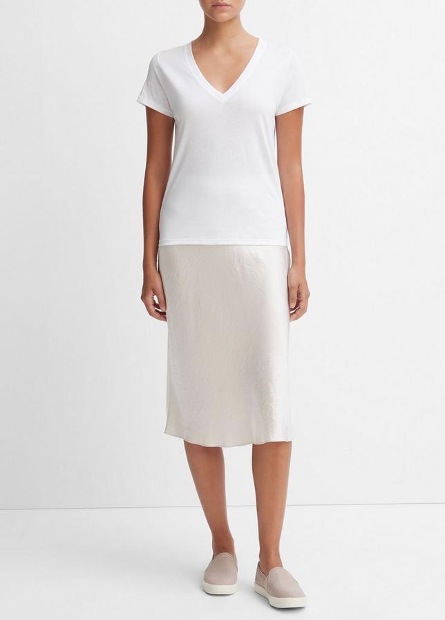 ESSENTIAL PIMA COTTON V-NECK T-SHIRT