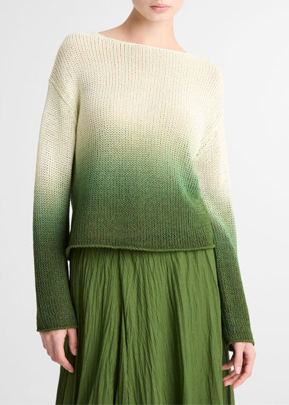Dip Dye Italian Cotton Pullover by Vince - view 1
