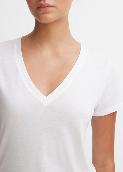 ESSENTIAL PIMA COTTON V-NECK T-SHIRT