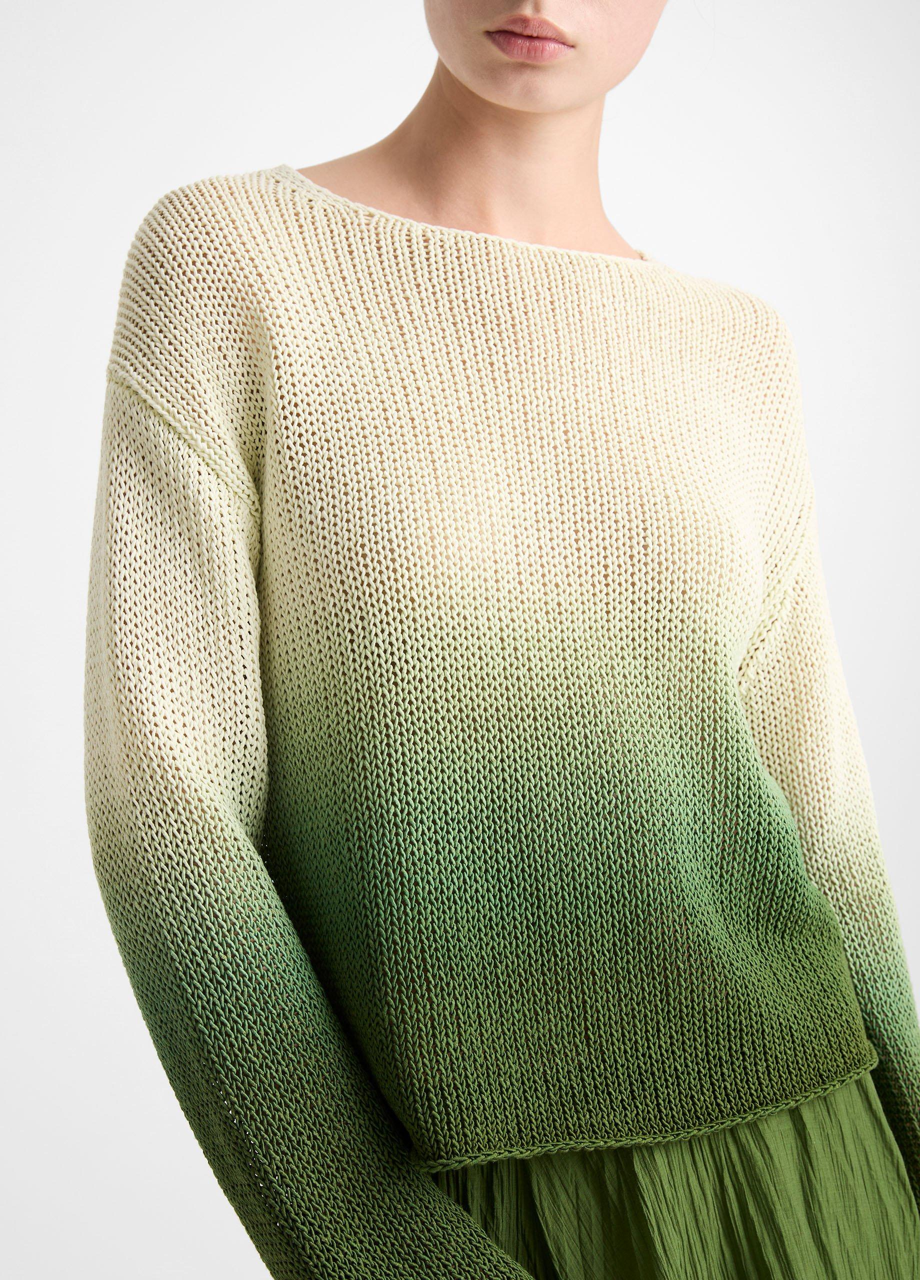 Dip Dye Italian Cotton Pullover by Vince - view 2