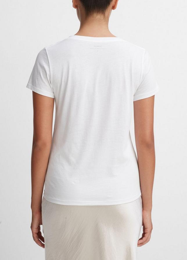 ESSENTIAL PIMA COTTON V-NECK T-SHIRT