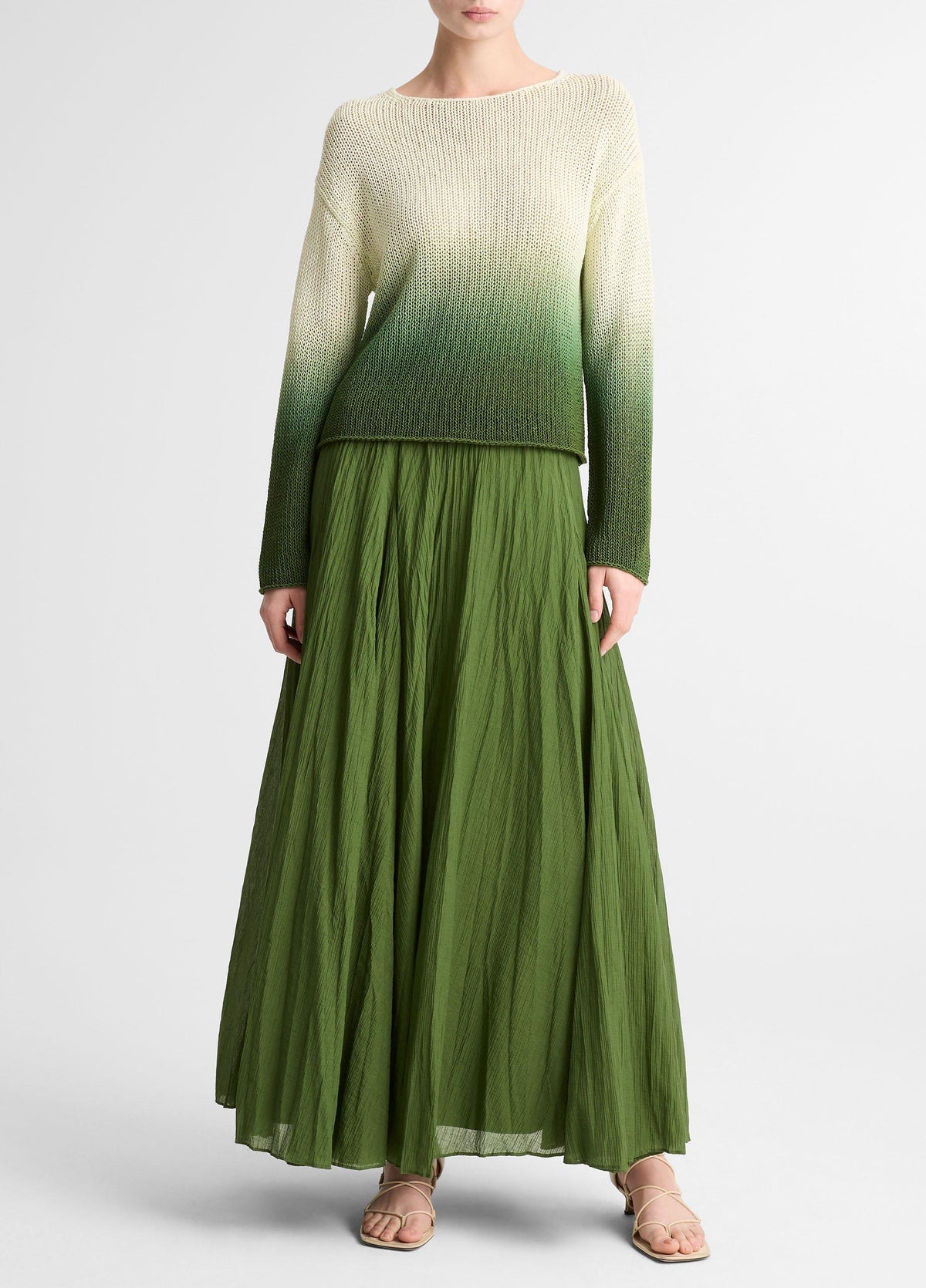 Dip Dye Italian Cotton Pullover by Vince - view 4