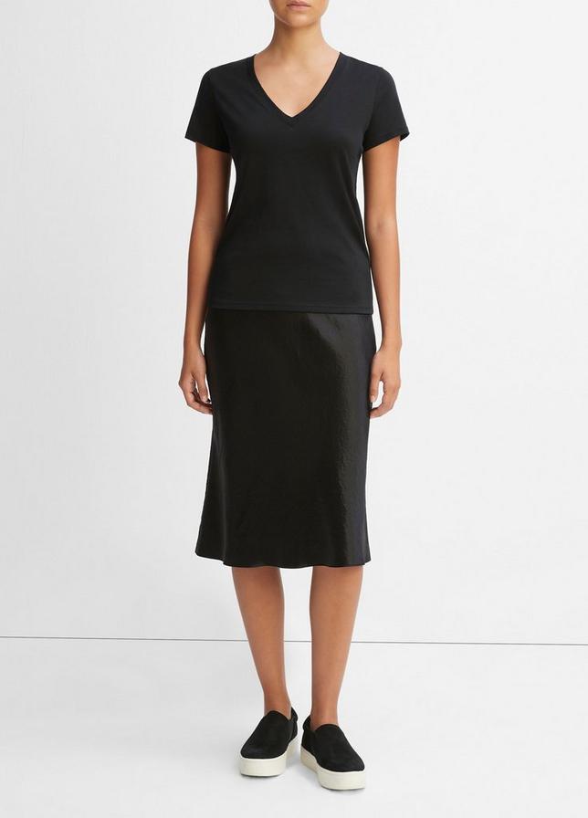 ESSENTIAL PIMA COTTON V-NECK T-SHIRT