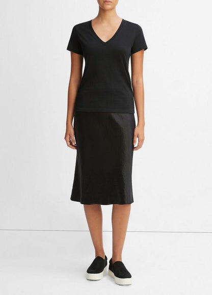 ESSENTIAL PIMA COTTON V-NECK T-SHIRT