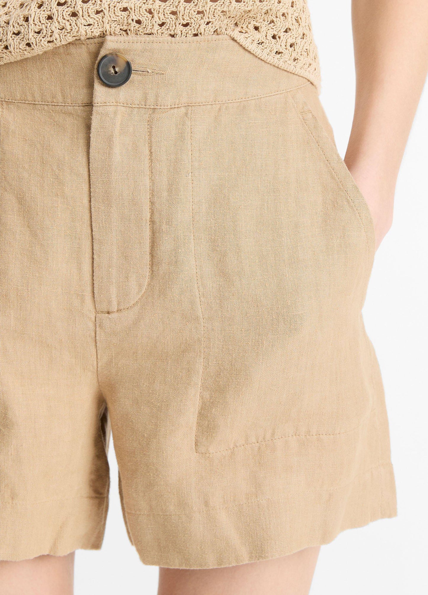 MID RISE HEMP SHORT BRULEE