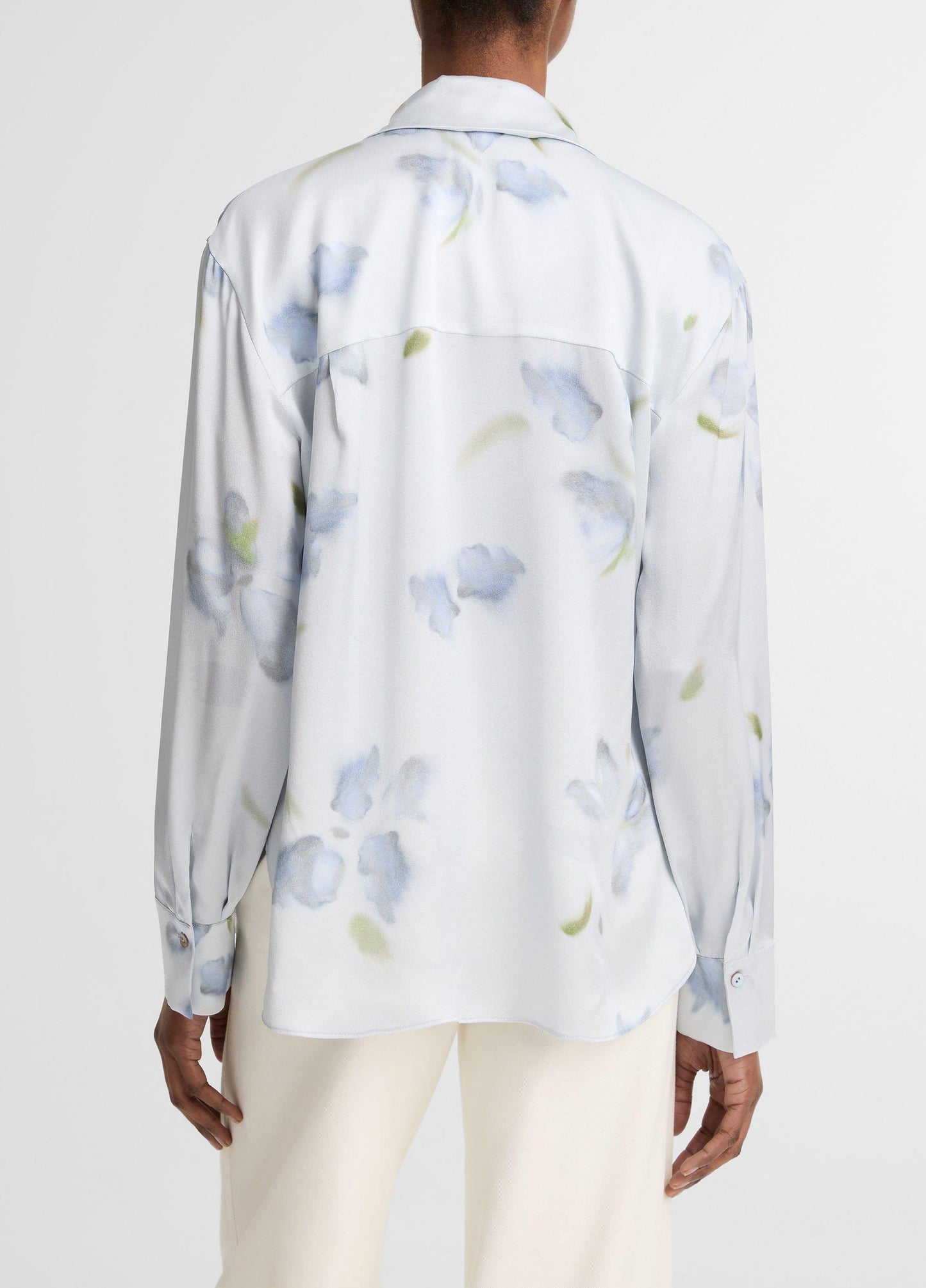 PETAL BLUR RELAXED SHIRT SOFT GREY
