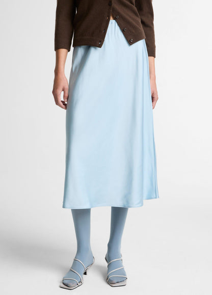 MATTE SATIN SLIP SKIRT CLEARWATER