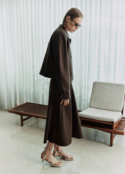 UTILITY FULL SKIRT COTTON STRETCH