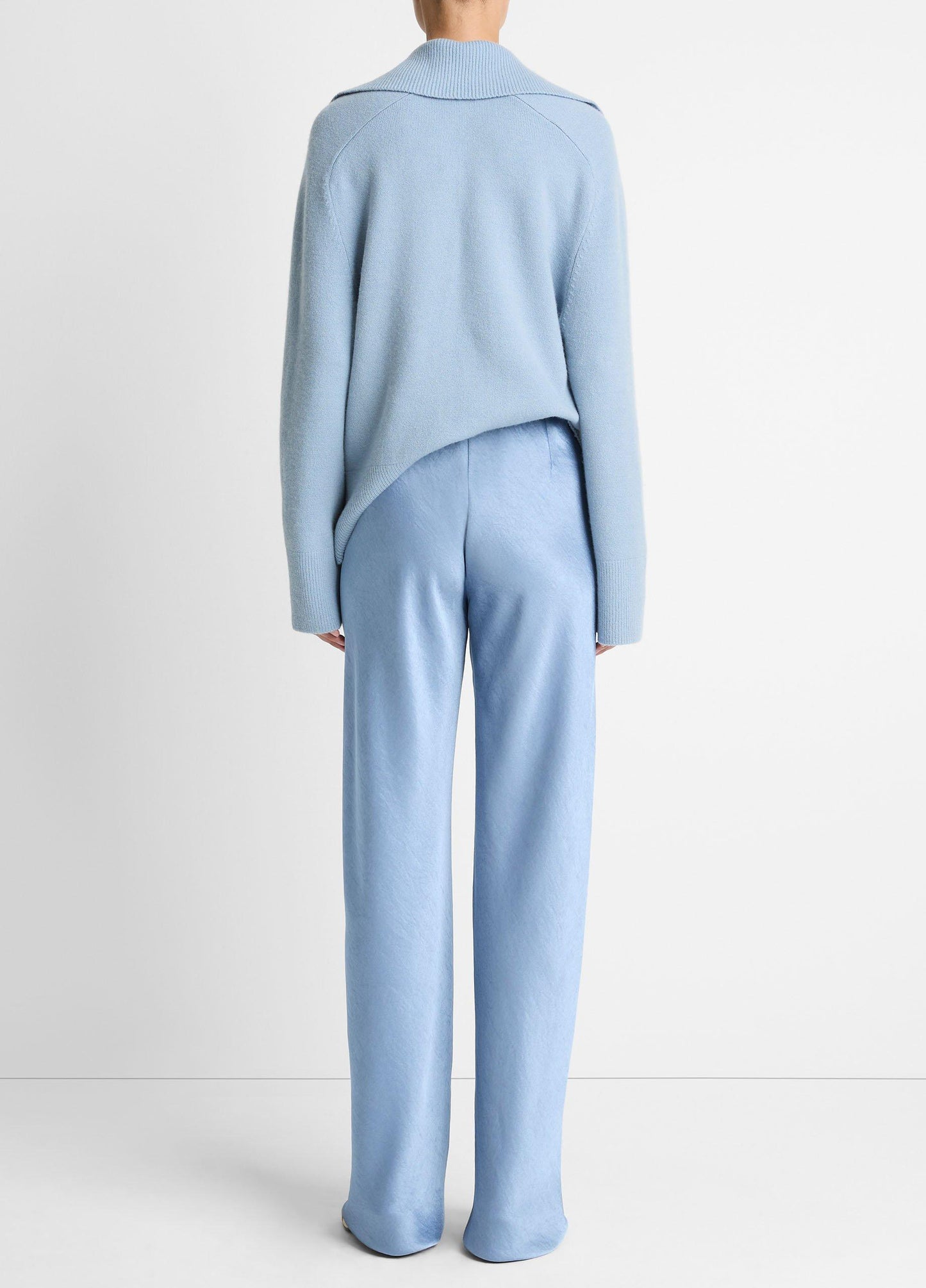 PACIFIC HIGH WAIST FLUID SATIN BIAS PANTS