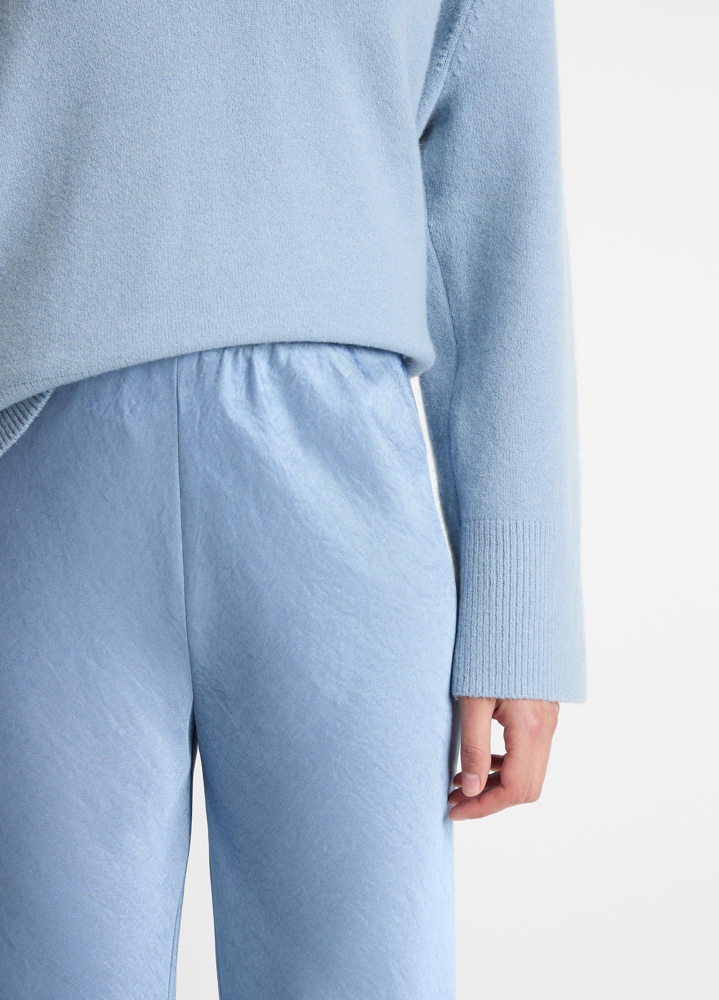 PACIFIC HIGH WAIST FLUID SATIN BIAS PANTS