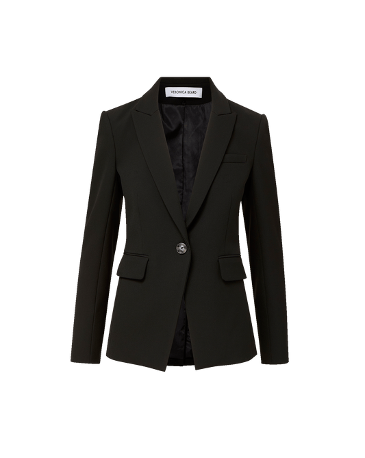 SINGLE BREASTED MILLER DICKEY BLAZER IN BLACK