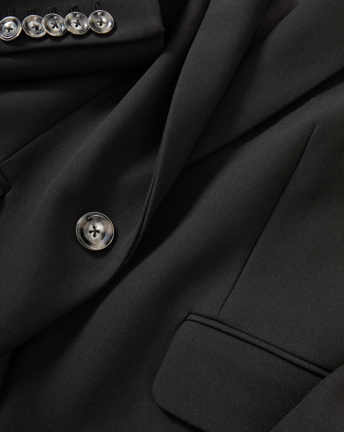 SINGLE BREASTED MILLER DICKEY BLAZER IN BLACK