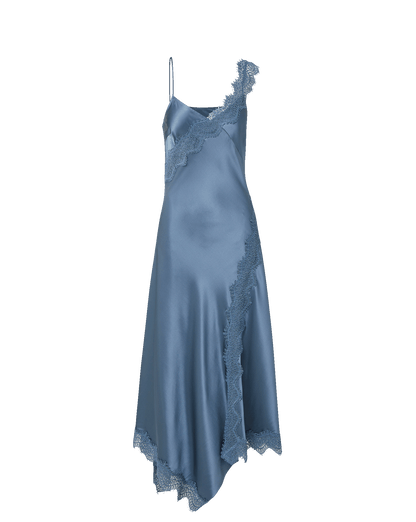 VERNON DRESS IN BLUE STEEL