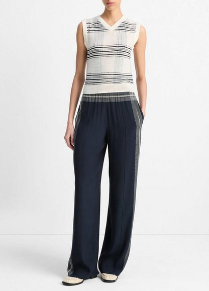 FEATHERWEIGHT PLAID WOOL VEST