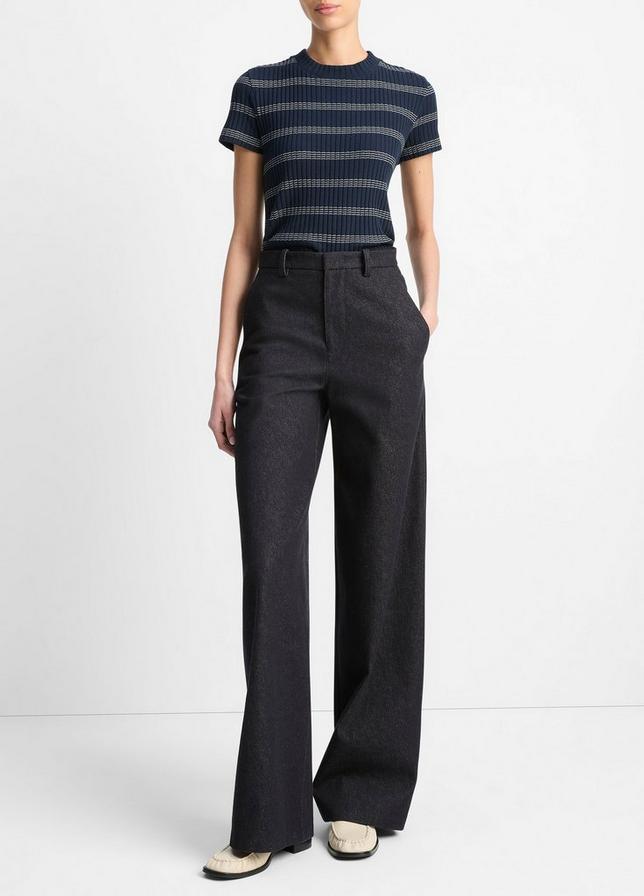 STRIPED S/S CREW T-SHIRT