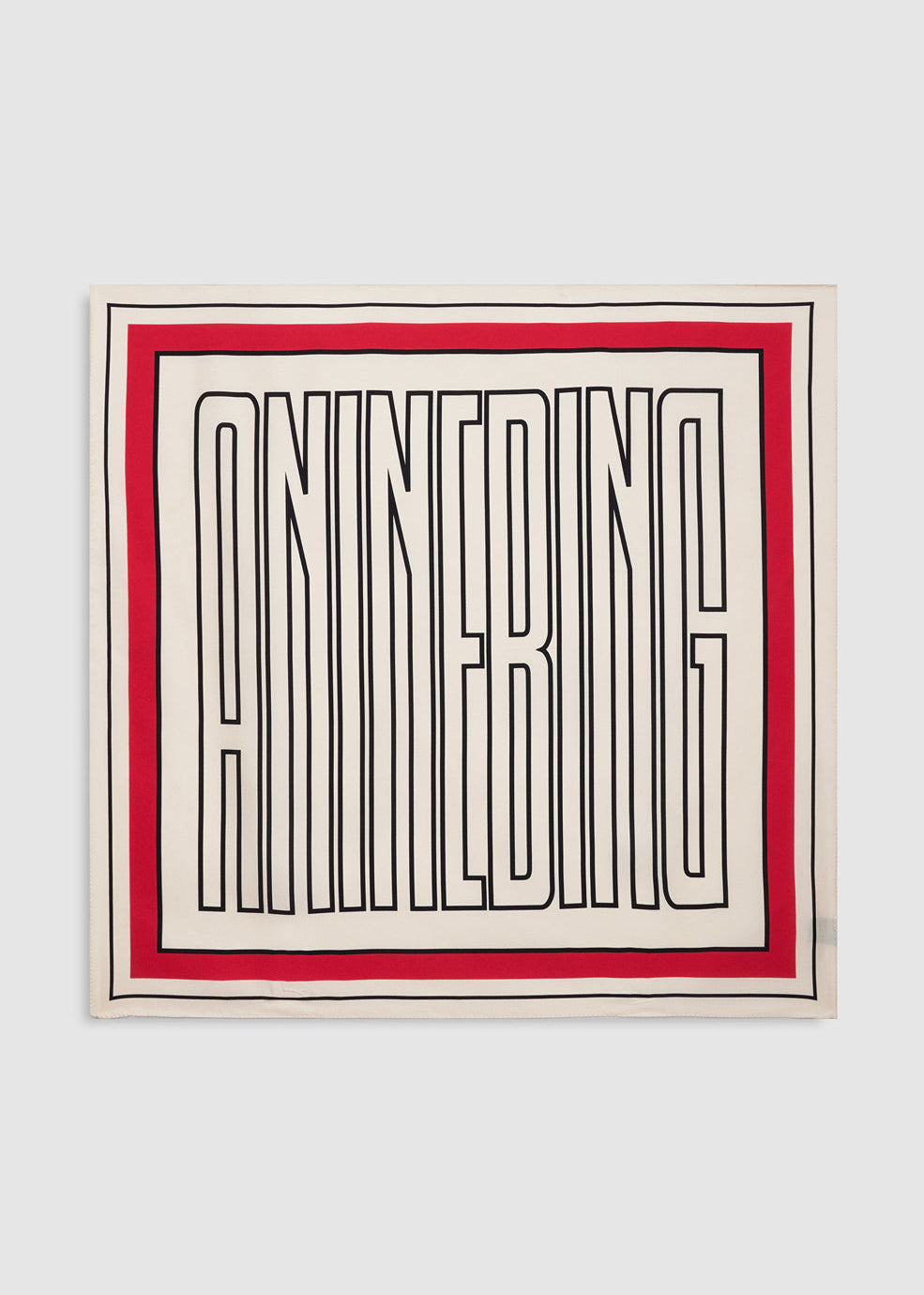 ANINE BING York Silk Scarf In Tango Red - image 1