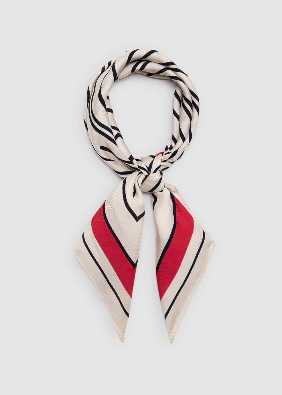 ANINE BING York Silk Scarf In Tango Red - image 2